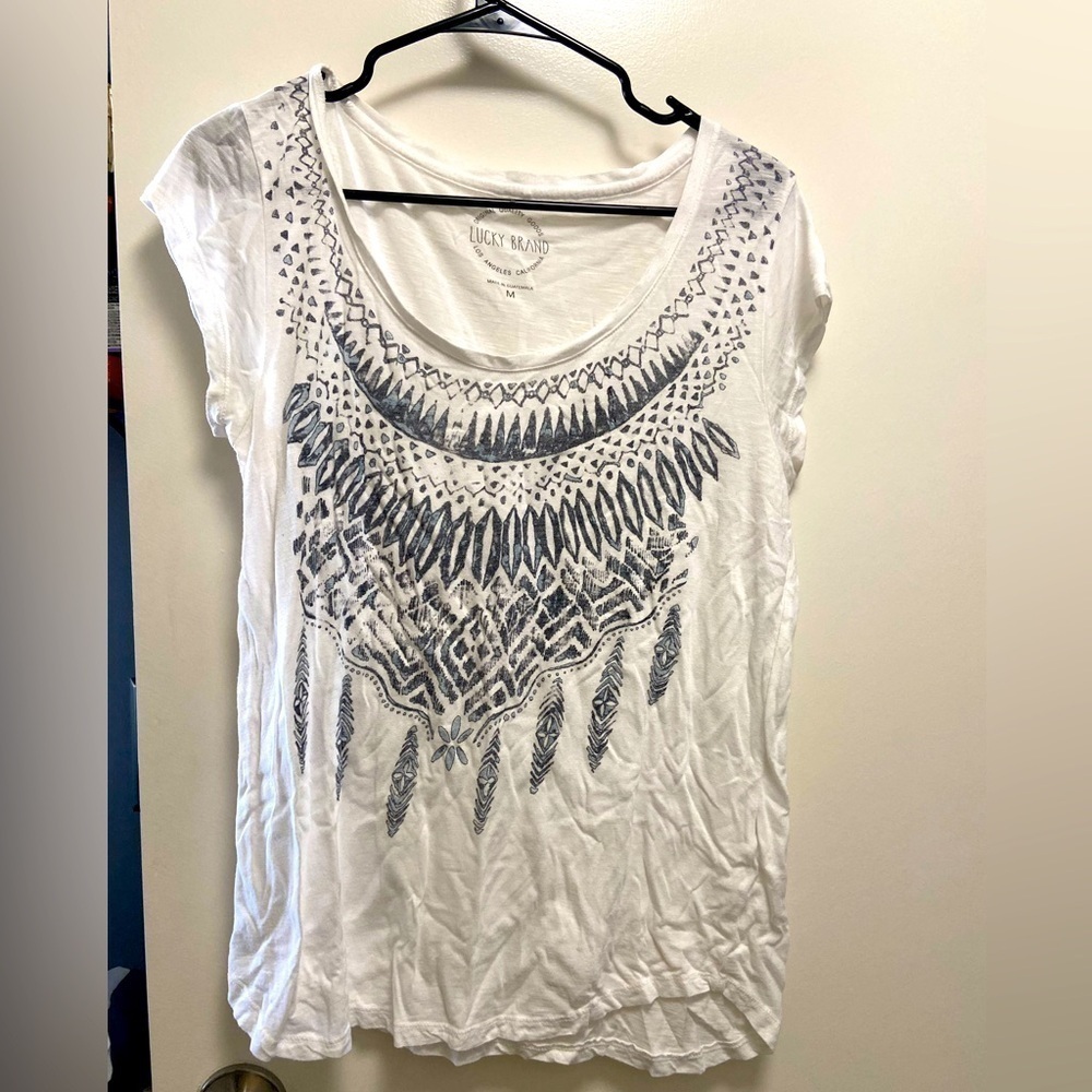 Bohemian white tee women’s size medium